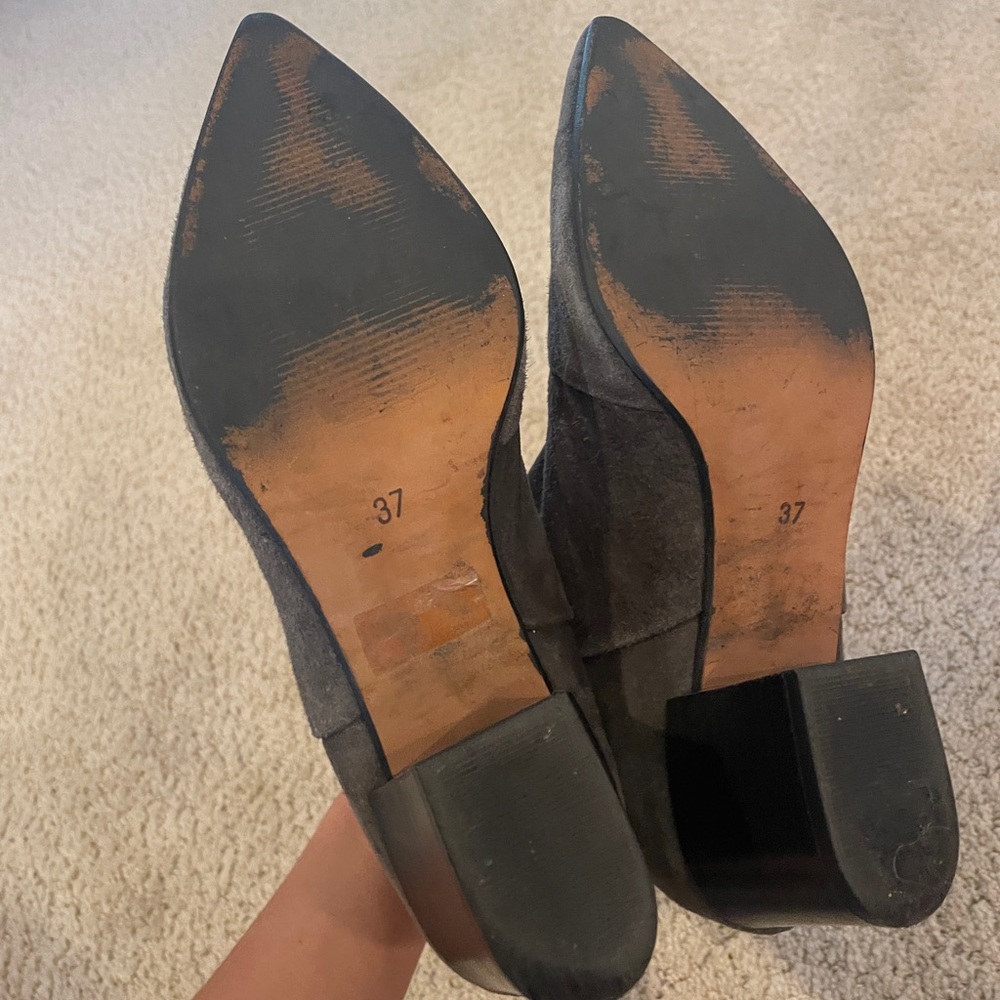 Steve Madden Grey Pointed Toe Booties - image 4